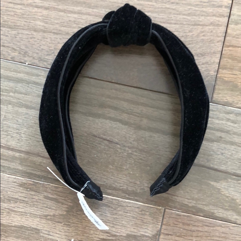 Madewell velvet knot headband, never worn